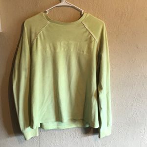 A neon sweatshirt